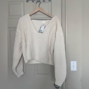 NWT oversized chunky knit sweater